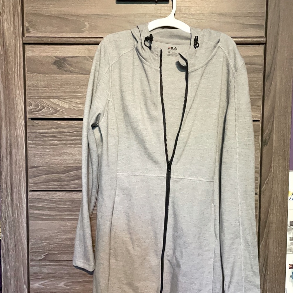 Fila on the go anorak long sweatshirt